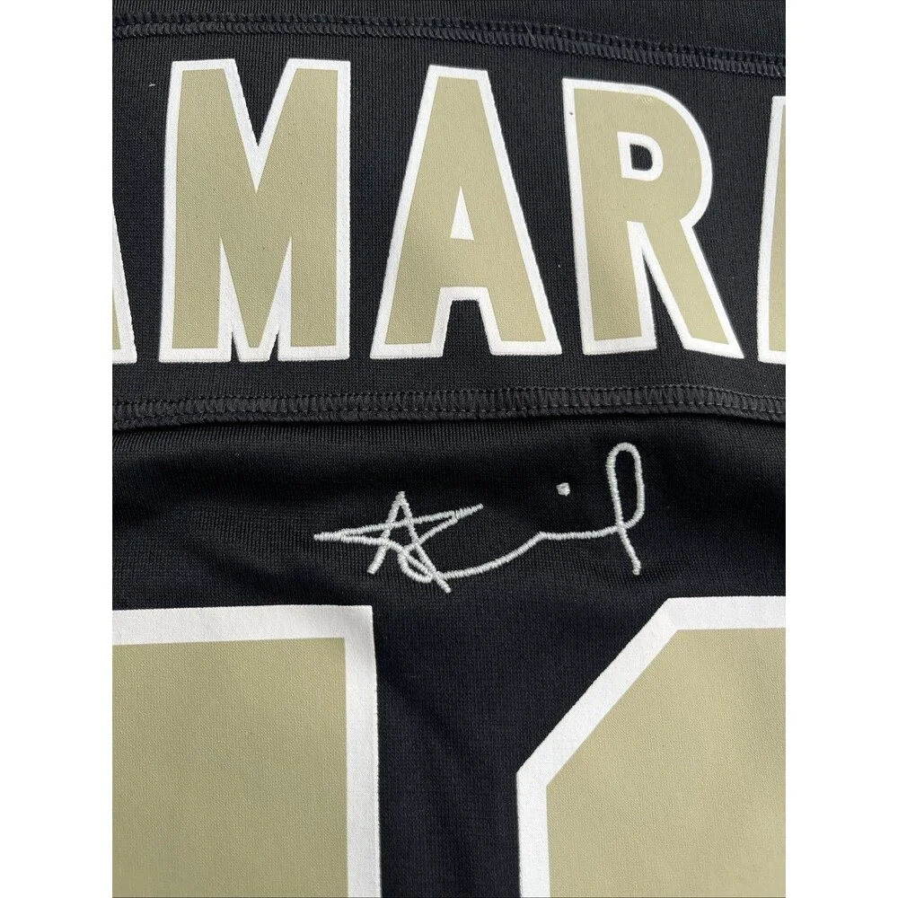 NEW ORLEANS SAINTS Alvin Kamara #41 Black Football Jersey XL Signature Embroider - Picture 9 of 11